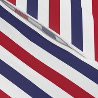 USA American Flag Red, White and Blue Alternating Stripes