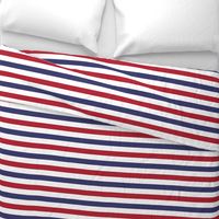 USA American Flag Red, White and Blue Alternating Stripes