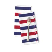 USA American Flag Red, White and Blue Alternating Stripes