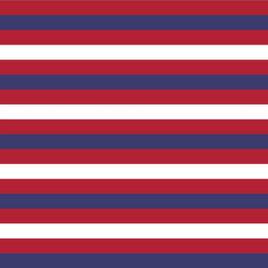 USA Flag Alternating Red and Blue with White Stripes 