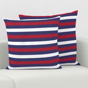 USA Flag Alternating Blue with Red and White Stripes 