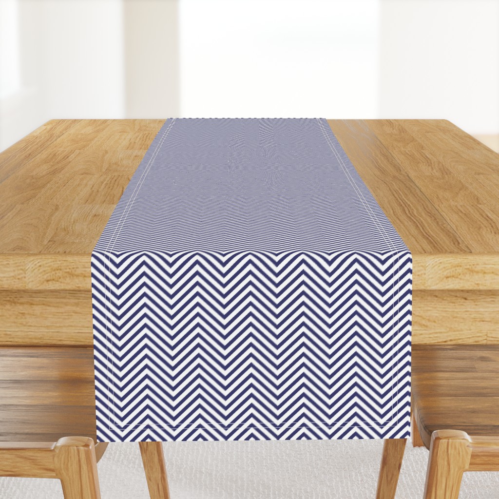 USA Flag Blue and White Wavy ZigZag Chevron Stripes