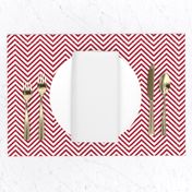 USA Flag Red and White Wavy ZigZag Chevron Stripes