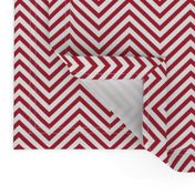 USA Flag Red and White Wavy ZigZag Chevron Stripes