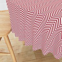 USA Flag Red and White Wavy ZigZag Chevron Stripes