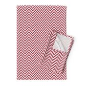 USA Flag Red and White Wavy ZigZag Chevron Stripes