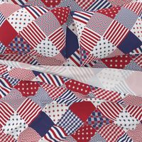 USA Americana Patchwork Red White & Blue Quilt Patterns