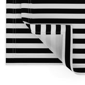 Licorice Black and White 1/2" Stripes