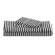 Licorice Black and White 1/2" Stripes