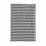 Licorice Black and White 1/2" Stripes