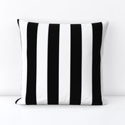 Licorice Black and White 2" Stripes