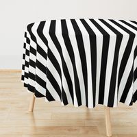 Licorice Black and White 2" Stripes