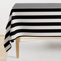 Licorice Black and White 2" Stripes