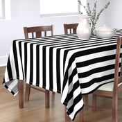 Licorice Black and White 2" Stripes