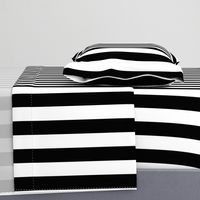 Licorice Black and White 2" Stripes