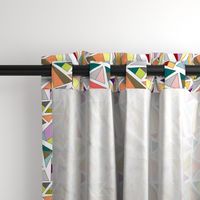 triangles in multicolor with white background