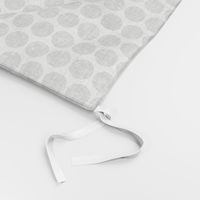 Gray tweedy linen weave polka dots on white by Su_G_©SuSchaefer