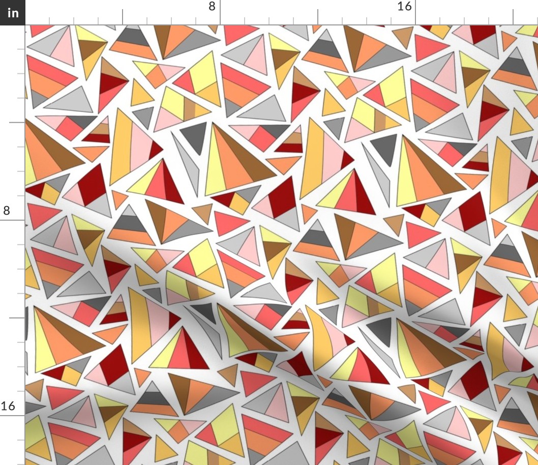 triangles in warm tones