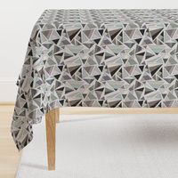 triangles in browns and greys