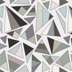 triangles in browns and greys