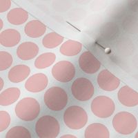 Rose polka dots on white, small, by Su_G_©SuSchaefer