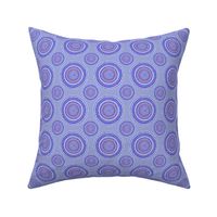 Dancing dervish circles or mandala on periwinkle by Su_G_©SuSchaefer