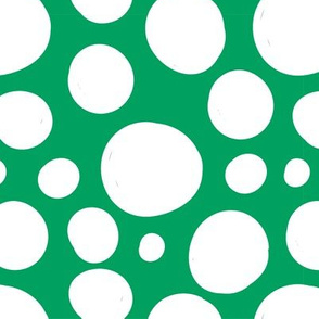 Polka Dot on Green