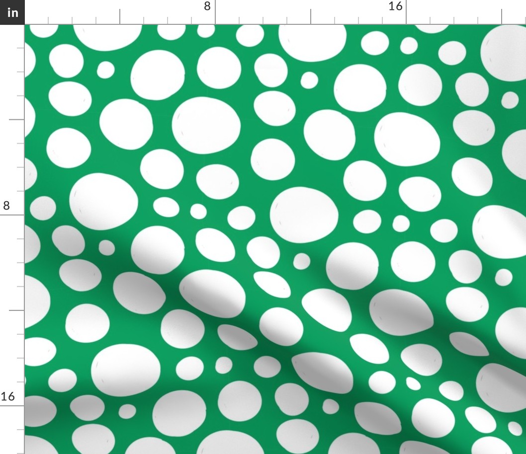 Polka Dot on Green