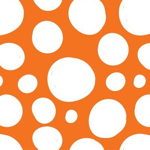 Polka Dot on Orange