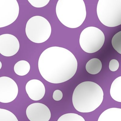 Poka Dot PURPLE and WHITE