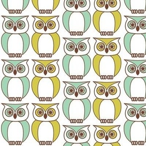Vintage Owls Pattern 