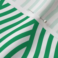 Green and White Wave Asian Stripes