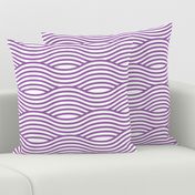 Purple and White Wave Asian Stripes