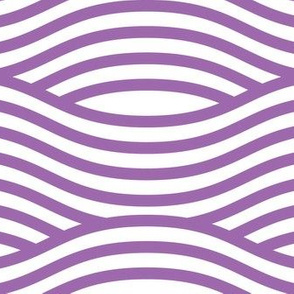 Purple and White Wave Asian Stripes