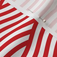 Red and White Wave Asian Stripes