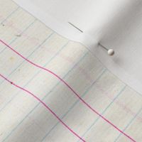 Vintage Lined Note Paper Ledger