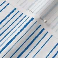 Blue and White Stripes Distressed