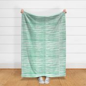 Green and White Stripes Distressed