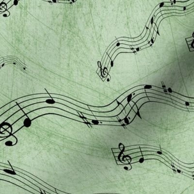 Music Notes Green