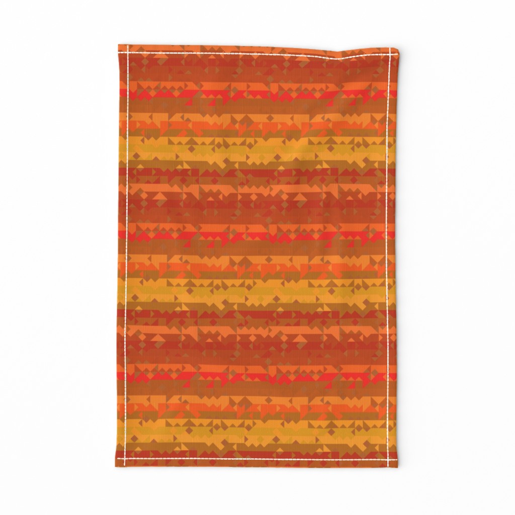 Orange and Yellow Tribal Stripe