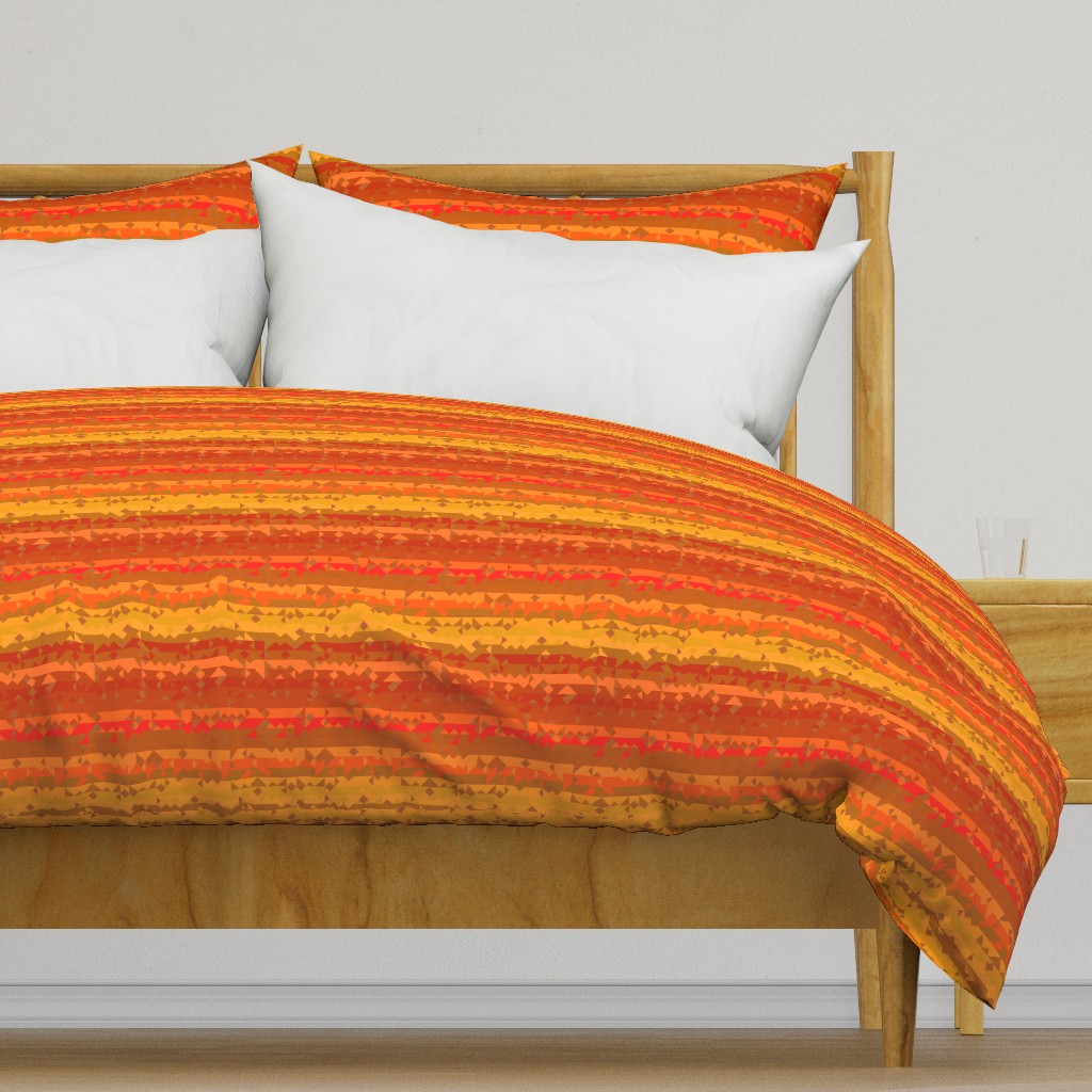 Orange and Yellow Tribal Stripe