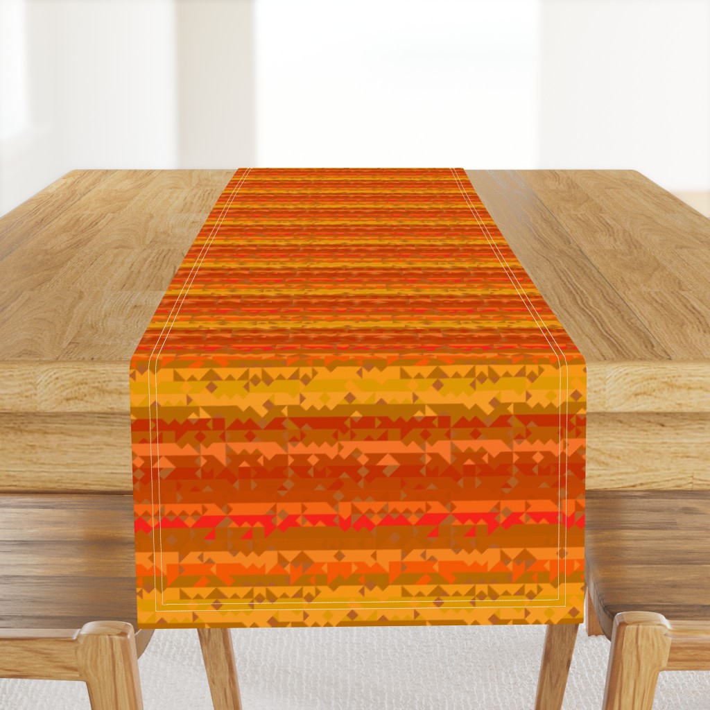 Orange and Yellow Tribal Stripe