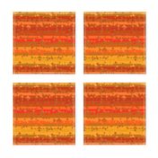 Orange and Yellow Tribal Stripe