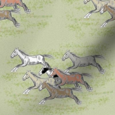 Galloping Horse herd