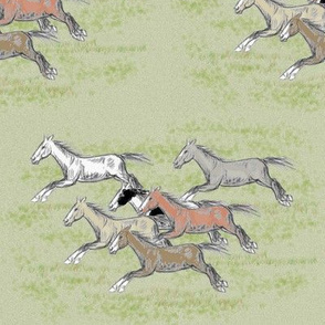 Galloping Horse herd