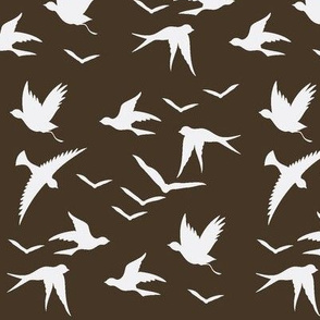 doves in brown