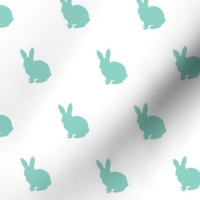 Dark mint bunny solid