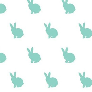 Dark mint bunny solid