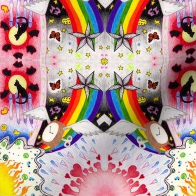 Rainbow Time Cat 'plosion!