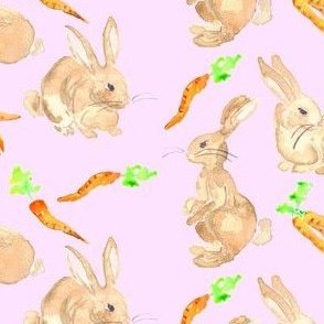 easter bunnies and carrots